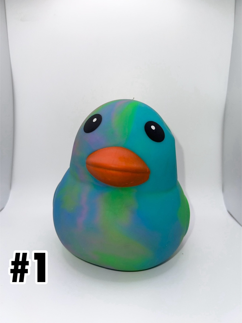 Authentic Sunny Days Jumbo Squishy Stress Toy Squeezy Rainbow  Duck New